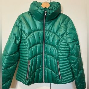 Guess green puffer jacket size XL
